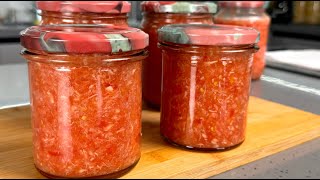ХРЕНОВИНА , так ещё моя бабушка готовила! Рецепт простой, без варки и стерилизации! Ну очень ВКУСНО!