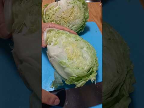 healthy,fresh crunchy cutting round #lettuce #vegetables #viralvideo #satisfying #trend #shorts