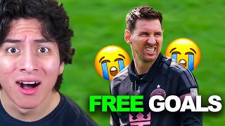 they're giving messi FREE goals...