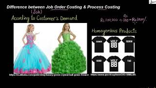 Difference between Job and Process Costing
