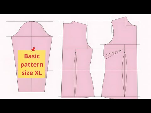 How to make the basic pattern in the easiest way, size (XL) secrets of patterns