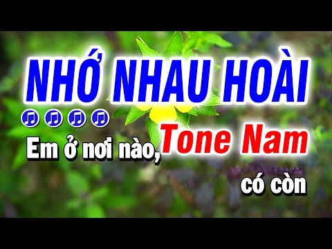 Karaoke Nhớ Nhau Hoài Nhạc Sống Tone Nam | Bảo Hưng