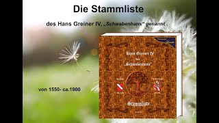 7. Edition: -Die Stammliste des Hans Greiner IV-