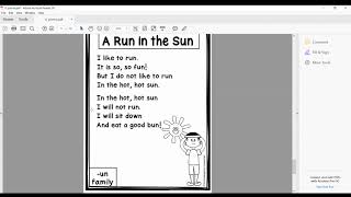A run in the sun, k poem
