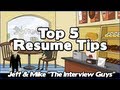 Resume Writing and Interview Preparation