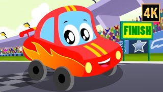 Car Race Song + kids vehicles & Baby Cartoon Videos