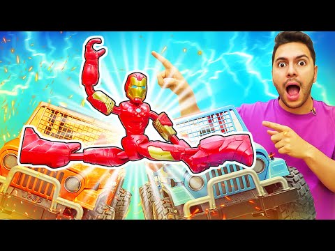 ¡Batalla de coches de Iron Man! Taller de reparaciones de Eduardo