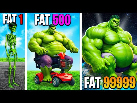 Skinny To FATTEST HULK EVER In GTA 5