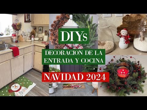 DIYs Decoración Tradicional De La Entrada Y Cocina Para Navidad 2024| Sandy Bella