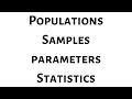 Understanding Population and Sample Statistics