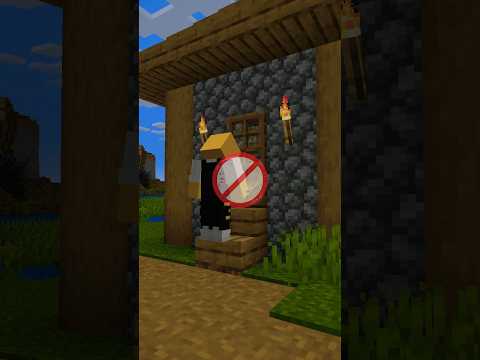 منع القرويين من دخول بيتك في ماين كرافت!! 🚫 #azdawy