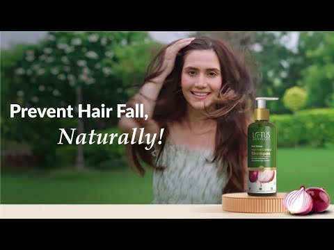 Prevent Hairfall & Stop Hair Loss with Lotus Botanicals Red Onion Hairfall Control Shampoo