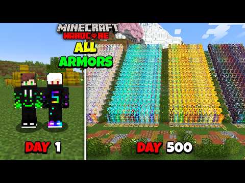 We Made All 5000 Armor Trims In Minecraft Hardcore ! (Completed, it took 600 days :])