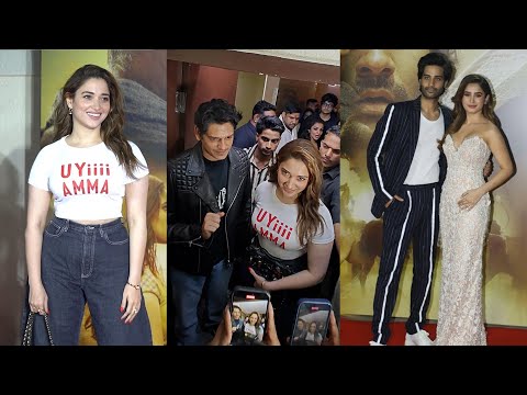 Ajay, Kajo, Raveena, Sonali, Rasha, Tamanna, Mouni, Ayushmann | Azaad Movie Star Studded Screening