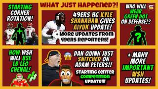 🤬49ers Aiyuk Update! | Quinn Talked TOO MUCH Today!😂 Snitched on AP! Center! Green Dot! Starting CBs