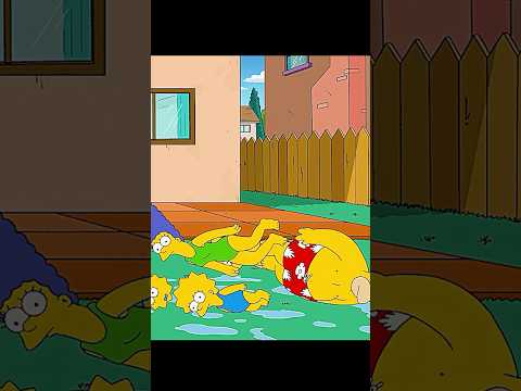 La piscine de Homer#foryou #shorts# thesimpsons #movie