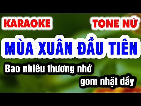 Karaoke MÙA XUÂN ĐẦU TIÊN Tone Nữ – Rumba OK | Nhạc Sống Organ 9669