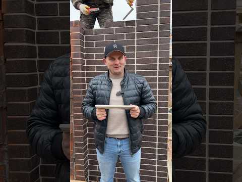 Лайфхак по кладке кирпича зимой #дневникстроителя