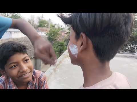 हमारे भाई के गाल में क्या लगा रहे है कितने लड़के मिलकर #myfirstvlog #virl #fannyvideo