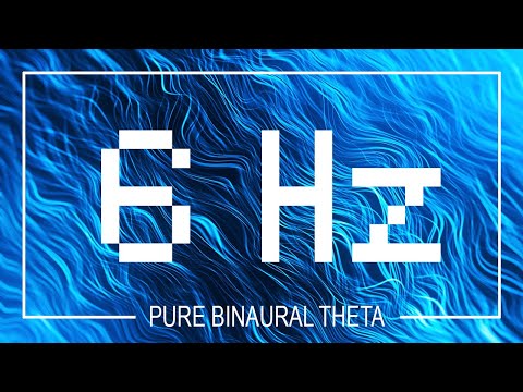 Binaural Beats, pure 6hz theta waves, no music, intense relaxation, insomnia relief