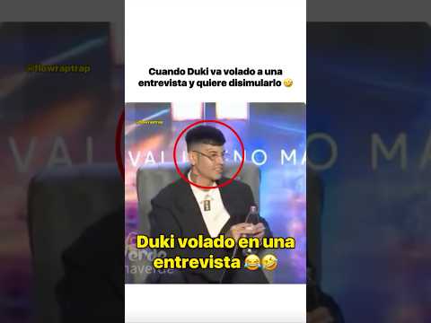 Duki volado en una entrevista 😂 #duki