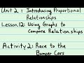 Speed and Proportional Relationships