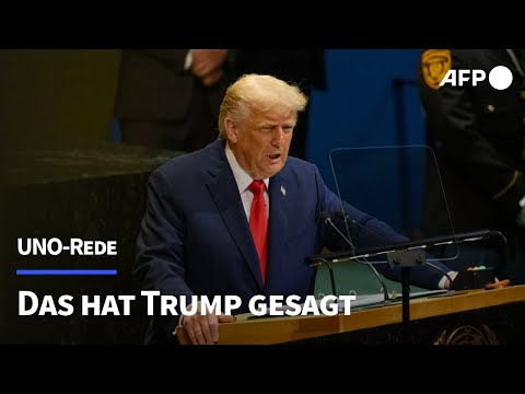 Trumps UNO-Rede: Das hat er gesagt | AFP
