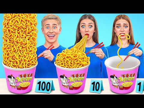 100 Layers of Food Challenge | Funny Situations in Kitchen by Multi DO Challenge