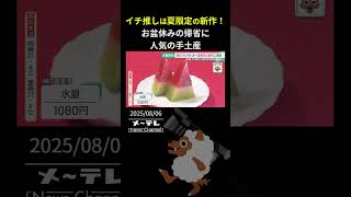 イチ推しは夏限定の新作！お盆休みの帰省に人気の手土産は白くまのプリン、すいか羊羹