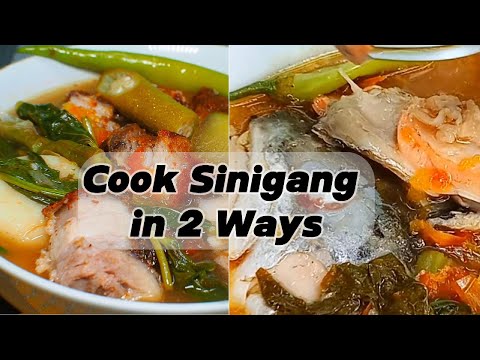 Cook Sinigang in 2 Ways - Sinigang na Lechon Kawali and Sinigang ng Salmon Head