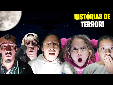 CONTANDO HISTÓRIAS DE TERROR AS 3 DA MANHÃ 😱