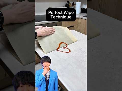 Perfect wipe technique🧹☝️