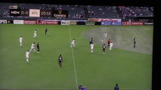 David Mejia with Atlanta United 2 vs Memohis 901