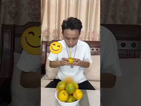 لن تصدق ما فعله مع البرتقال 😱