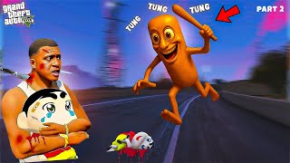 Tung Tung Tung Sahur Kidnapped Franklin & Shinchan in GTA 5! | Shocking Twist | Telugu