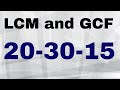 Prime Factorization and GCF/LCM Concepts