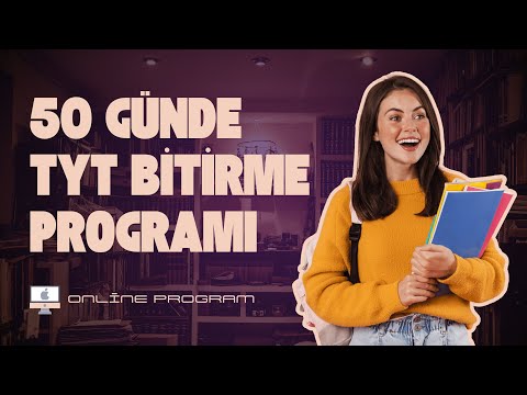 50 Günde TYT Bitirme Programı 🎯  Tüm Bölümler 📚 Online Program 💻