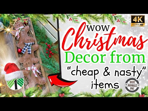 Dollar Tree Christmas DIYS 2024 | Gingerbread man decorations