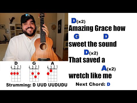 AMAZING GRACE (Ukulele Play Along with Chords and Lyrics)