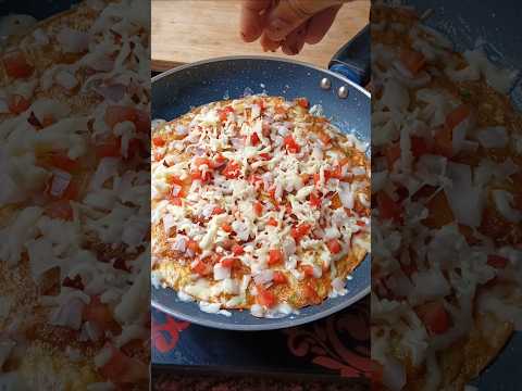 Onion cheesy bread omelette #shorts