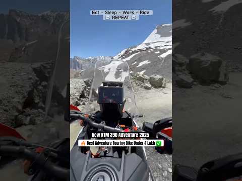 Dangerous Roads in Ladakhโ ๏ธ KTM 390 Adventure๐ฅ #adventurebike #ladakhtrip #shortsviral