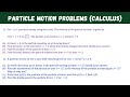 Particle Motion and Velocity Analysis