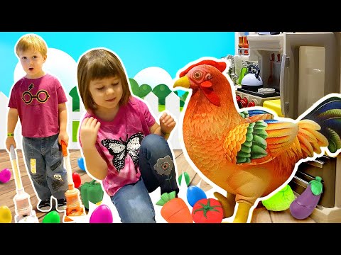 Kinder Show - Kapuki Kids auf dem Bauernhof. Spielzeug Video für Kinder mit Bianca und Maria