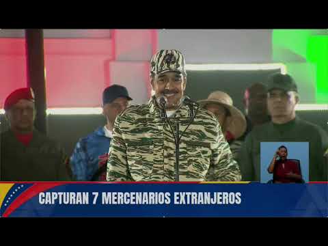 MADURO: "ARRESTAMOS A 7 'MERCENARIOS' EN VENEZUELA, 2 ESTADOUNIDENSES, 3 UCRANIOS Y 2 COLOMBIANOS"