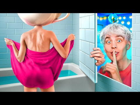 We Built 3 Secret Rooms to Sneak on Ballerina Cappuccino!