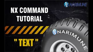 3D Modeling : NX Command Tutorial : TEXT