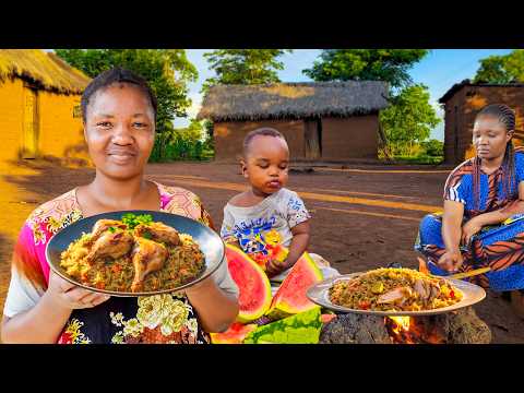 Muradabadi CHICKEN BIRYANI making in African village: Unvealing VILLAGE Tradtional Authenticity ll