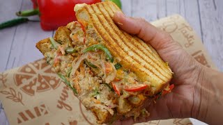 Chicken Sandwich,Creamy Chicken Sandwich,Quick And Easy Recipe By Recipes Of The World 