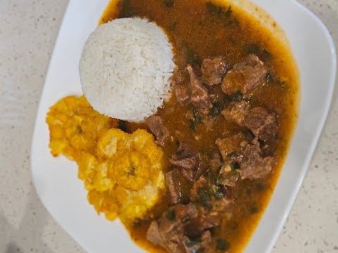 SECO DE CARNE EN LA INSTANT  POT Y PATACONES RECETA FÁCIL Y DELICIOSA