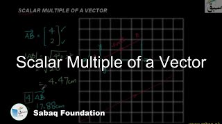 Scalar Multiple of a Vector
